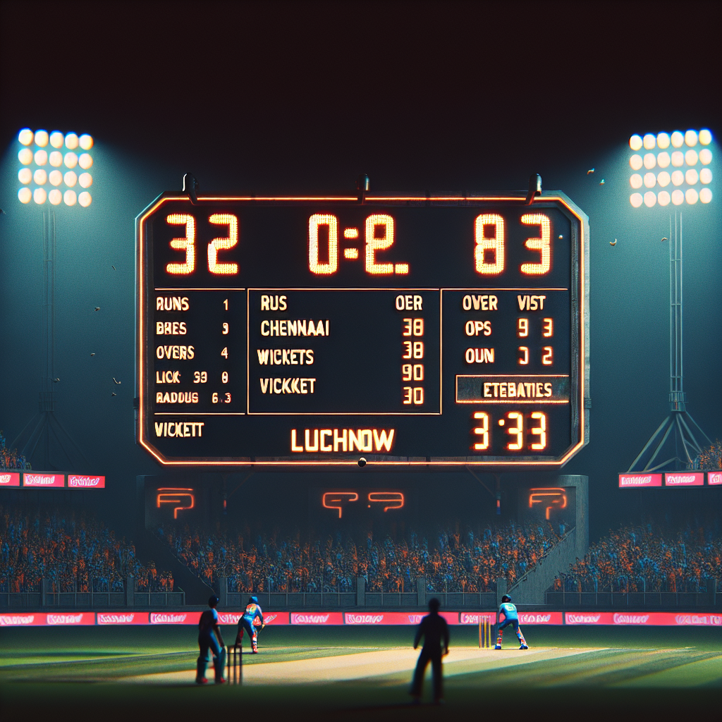 Chennai vs lucknow score