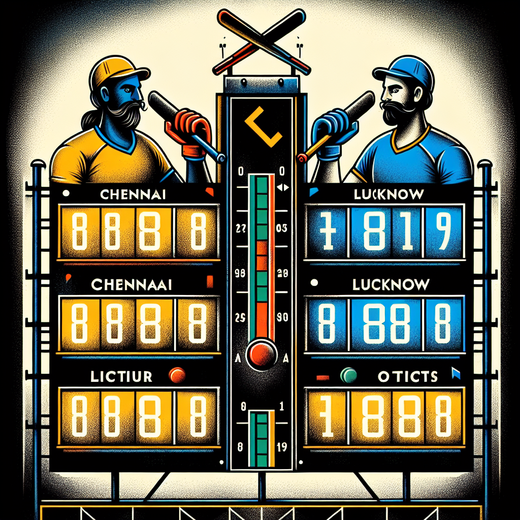 chennai vs lucknow score