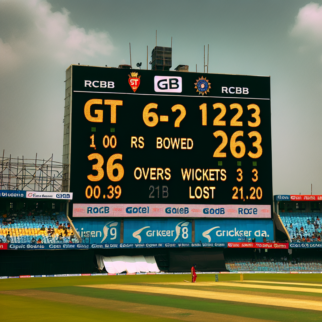 ipl score gt vs rcb