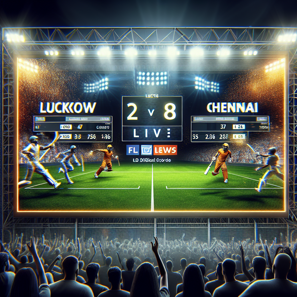 lucknow vs chennai live score