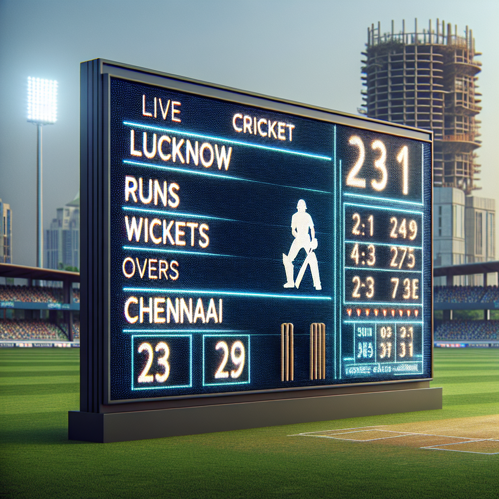 lucknow vs chennai live score