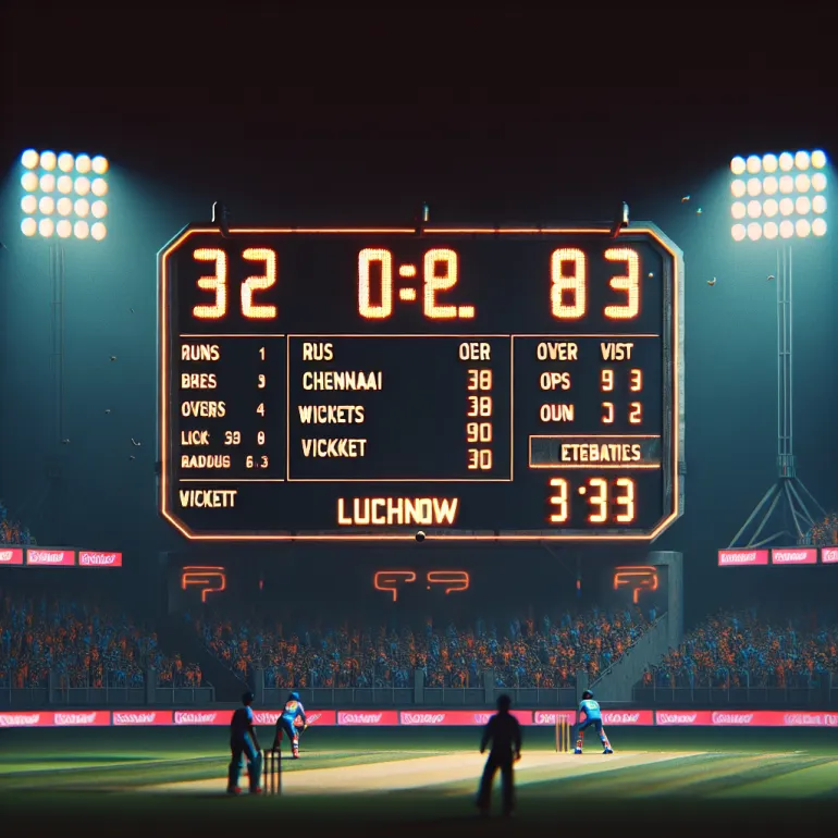 Chennai vs lucknow score