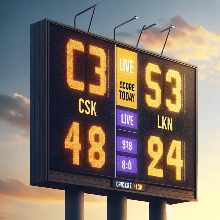 Csk vs lkn live score today